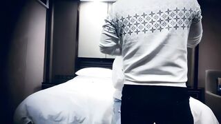 【赵总寻花】极品羞涩甜妹，深情相拥亲吻小嘴，洗澡后连干两炮