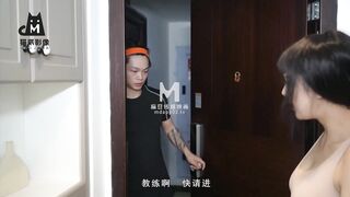 猫爪影像 MMZ-018 强欲双休瑜伽 白若冰